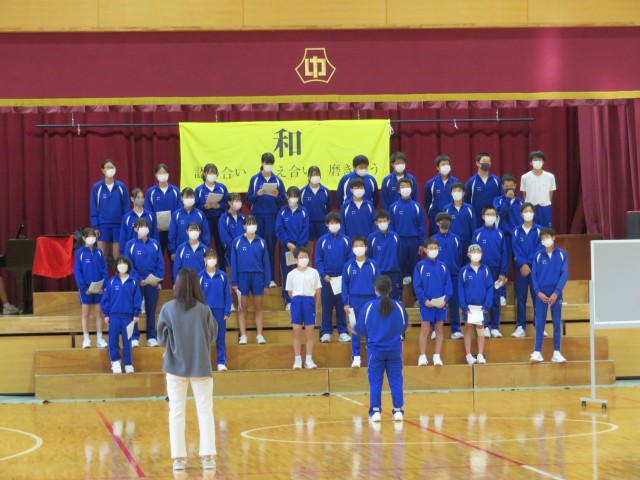 加西市立善防中学校 » 「合唱祭練習」2日目